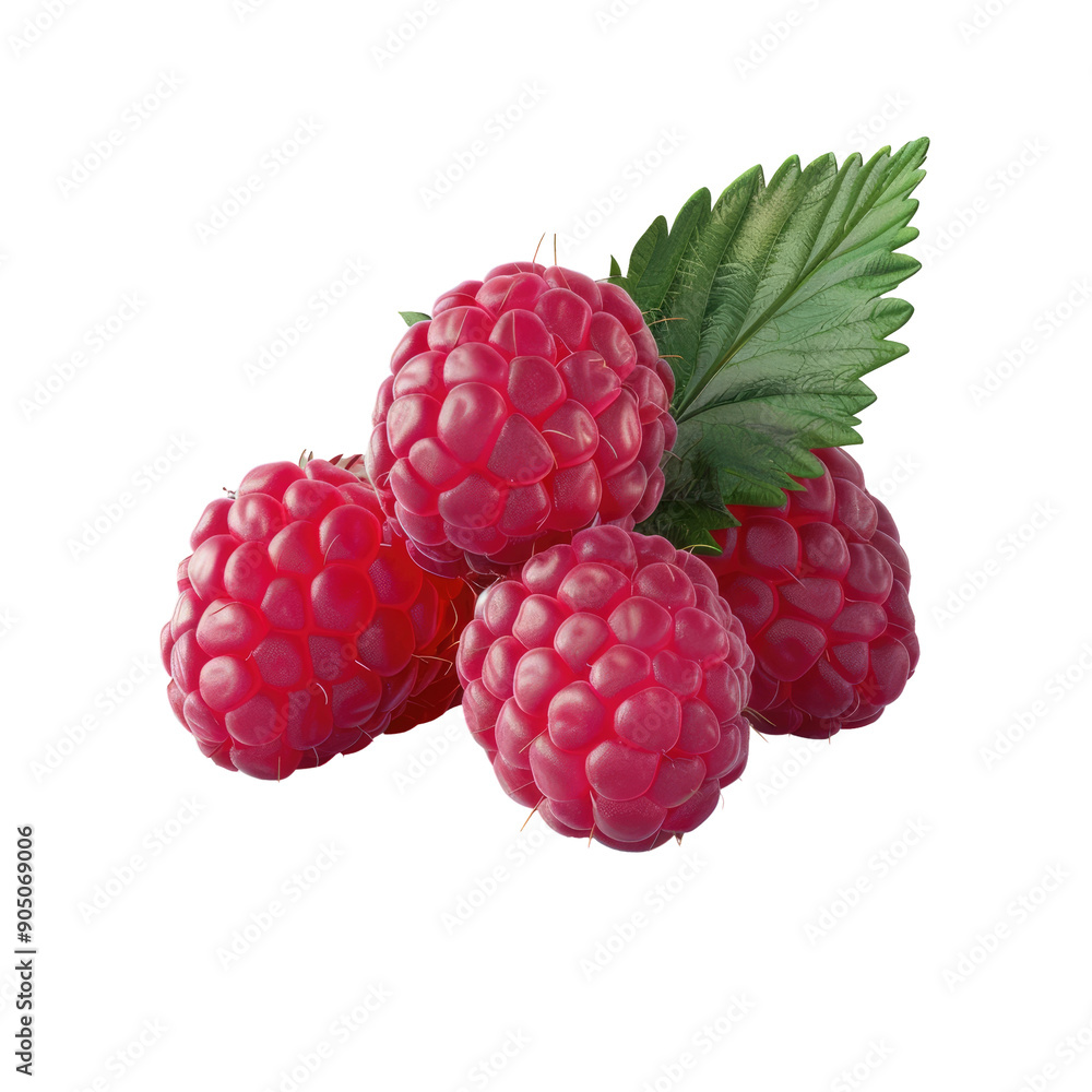 Raspberries isolated on transparent background. Raspberries isolated on transparent background.