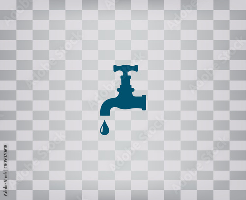 Vector illustration on a gray background with a gradient