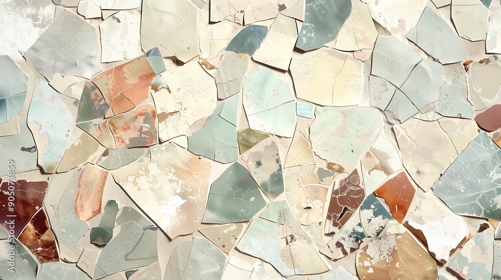 Fototapeta premium Abstract Texture with Irregular Shapes in Muted Tones. texture of the stone