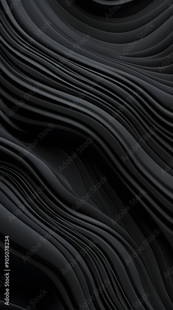 Digital black swirl corrugated curve abstract graphic poster background Digital black swirl corrugated curve abstract graphic poster background