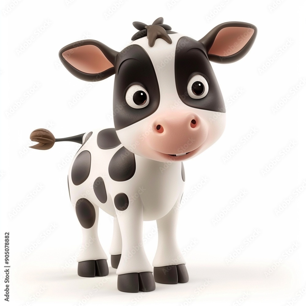 Cartoon cow animal farm field mascot funny character wildlife Cartoon cow animal farm field mascot funny character wildlife