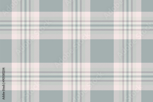 Free seamless texture background, furry plaid check vector. Customized textile pattern tartan fabric in white and grey colors.