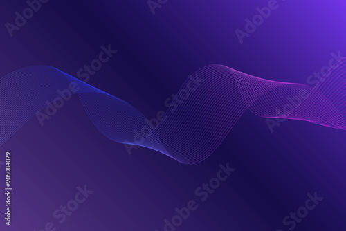 Digital technology banner purple blue background concept with technology light effec