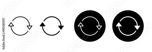 Refresh icon vector isolated on white background. Reload icon vector. Update icon. convert icon