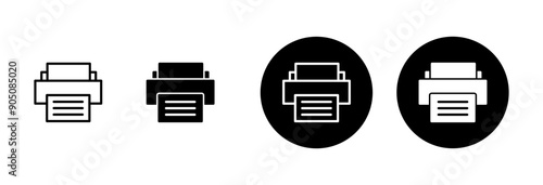 Printer icon vector isolated on white background. print icon. Fax vector icon.