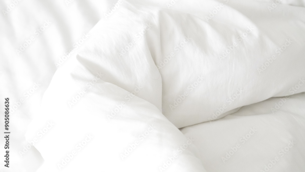 Smooth white bedsheet background, soft texture, clean and minimalist style. Smooth white bedsheet background, soft texture, clean and minimalist style.