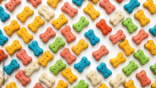 close up of colorful bone cookies