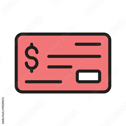 Secure payments and simplifies your transactions with our bank cheque icon © Creative studio 