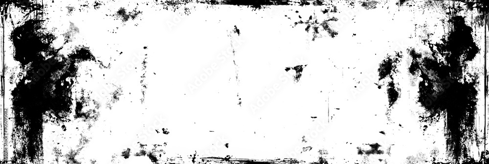Abstract black splatter frame Abstract black splatter frame