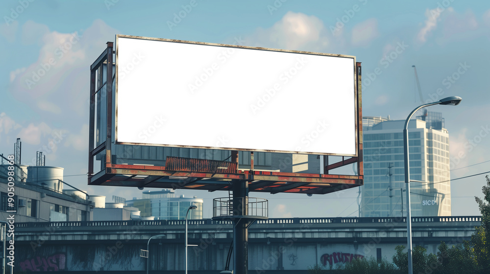 billboard and copy space on white screen billboard and copy space on white screen