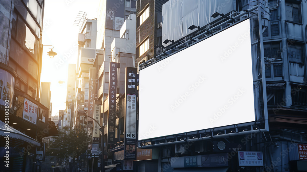 billboard and copy space on white screen billboard and copy space on white screen