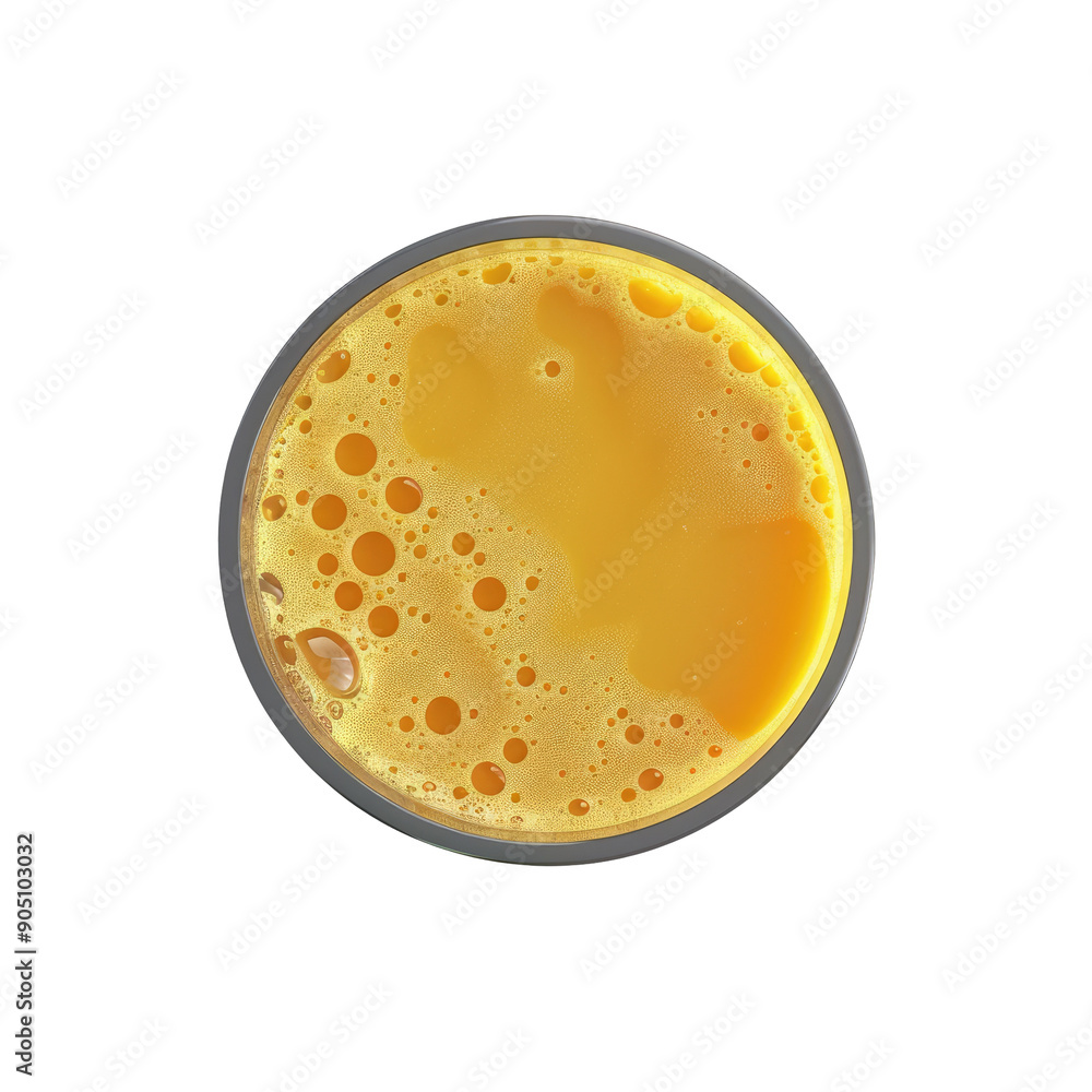 Top view of isolated mango smoothie juice on transparent background. Top view of isolated mango smoothie juice on transparent background.