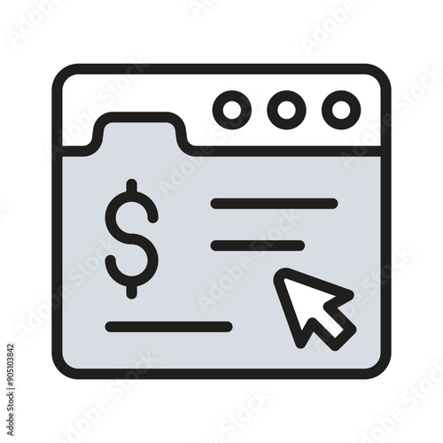 Maximise engagement with the pay-per-click icon for targeted advertising strategies.