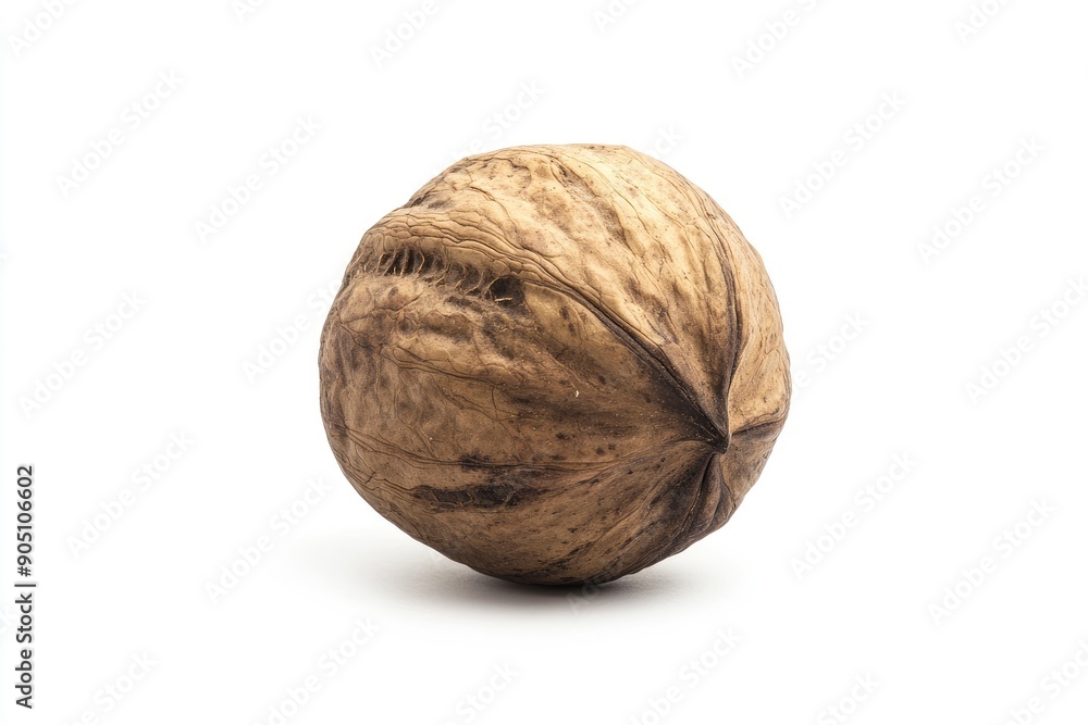 Walnut, nut, isolated on white background, full depth of field , ai Walnut, nut, isolated on white background, full depth of field , ai