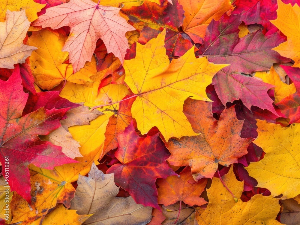 Autumnal Maple Leaves Texture Autumnal Maple Leaves Texture