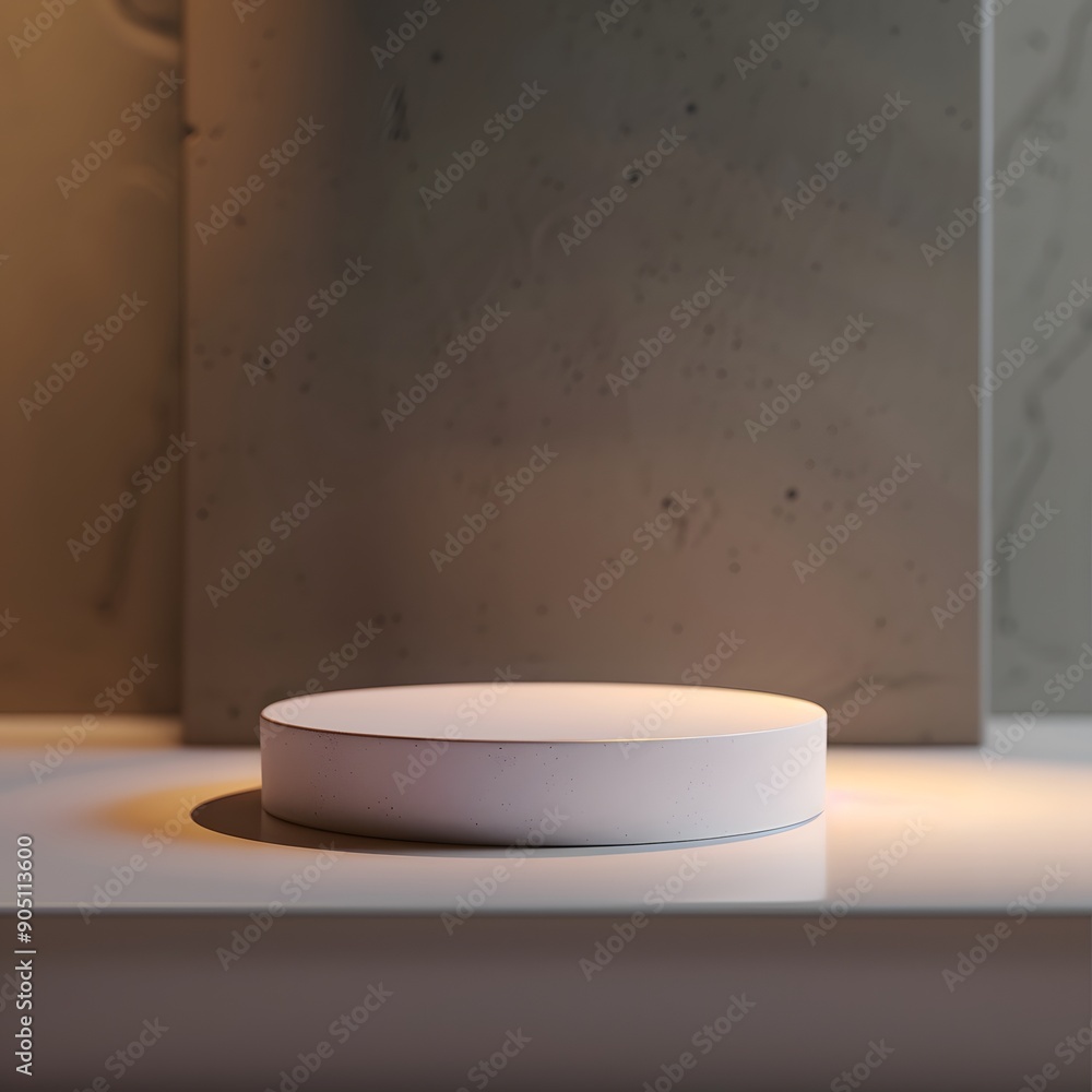 Beautiful Of 3d Realistic Of Empty podium mockup stage realistic for Product Showcase