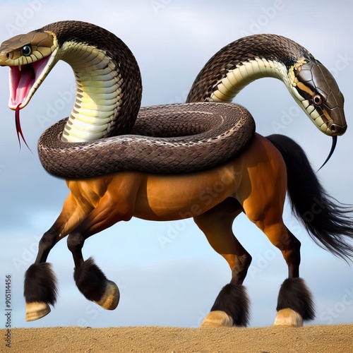 79 16 Snorse (snake and horse) A snorse is a hybrid between a sn photo