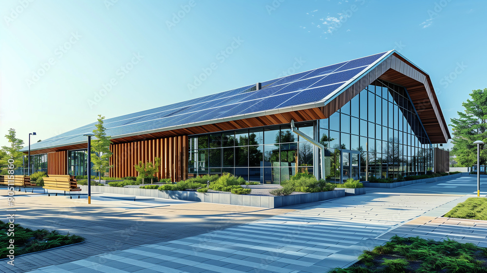 Solar-Powered Community Center Solar-Powered Community Center
