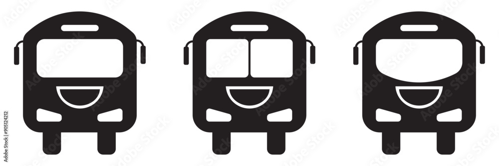 Bus icon. Set of bus icon isolated on white background. Bus sign and symbol. Bus sign bus station symbol vector icon. Transportation icon. Bus icon. Set of bus icon isolated on white background. Bus sign and symbol. Bus sign bus station symbol vector icon. Transportation icon.
