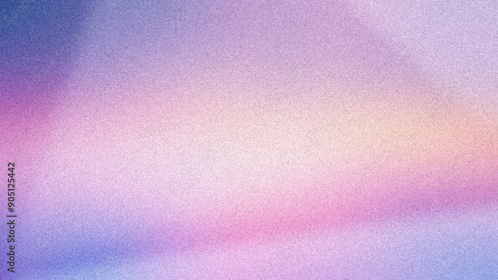 Fototapeta premium A soft, pastel gradient background with a smooth, grainy texture transitioning through shades of pink, purple, and light blue, creating a calming and gentle visual effect
