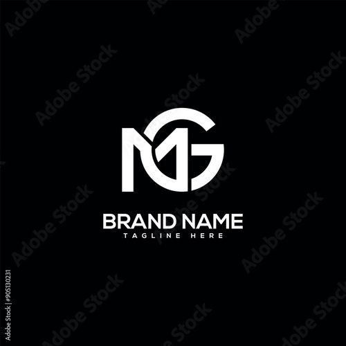 Free Download MG GM Alphabet Letter logo design. Initial Vector Element. - GFXLoad