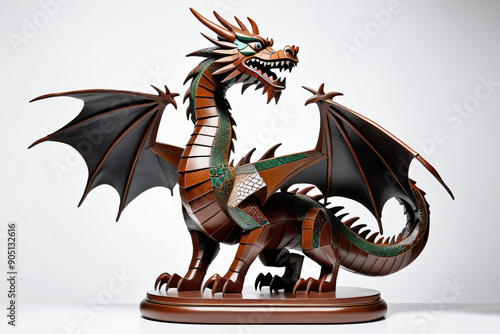 Leather Dragon figurine. Di...