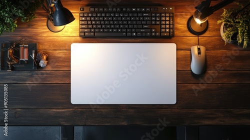 Classic Modern Desk Mousepad Mockup | Mousepad Mockup | Realistic