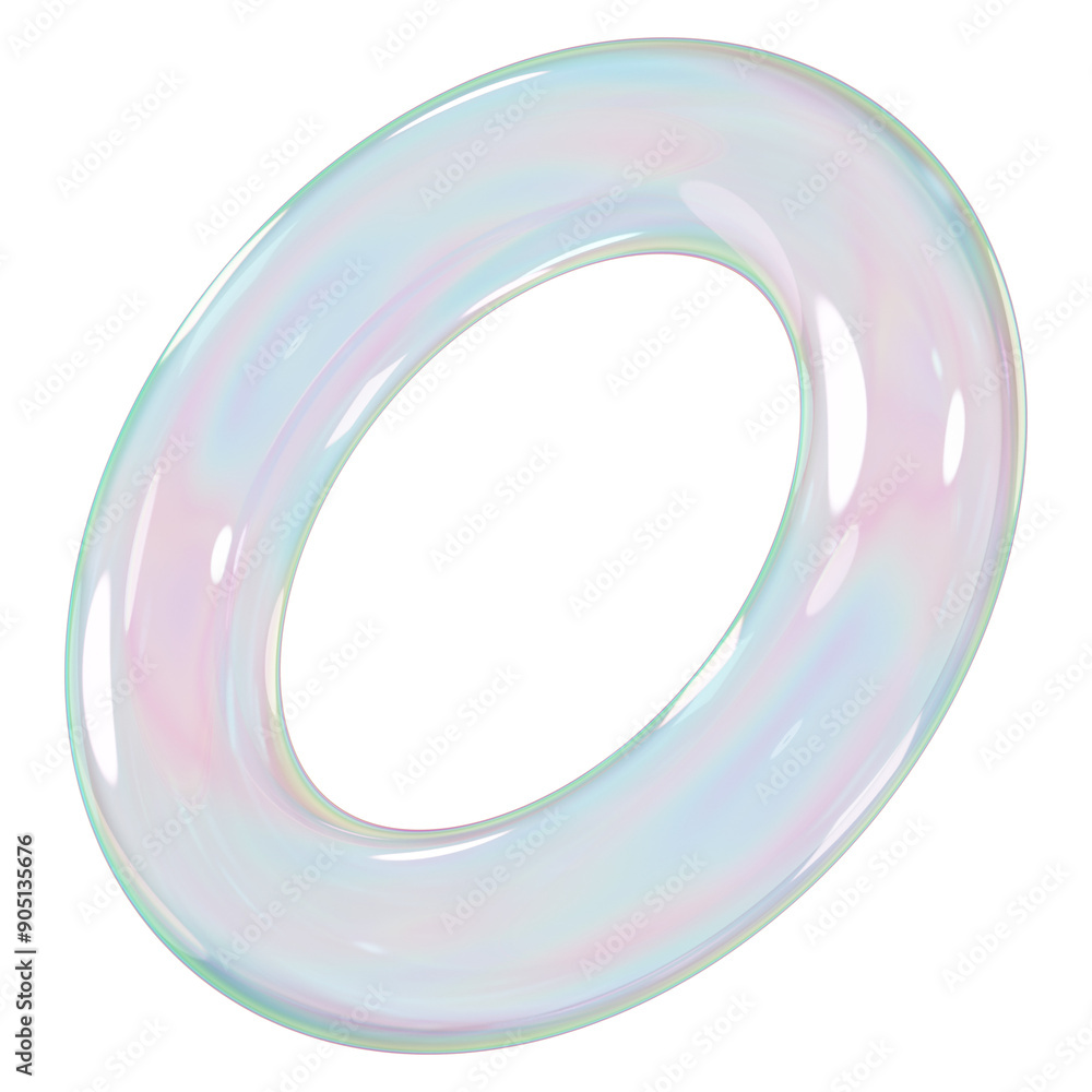Holographic torus png 3D geometric shape, transparent background Holographic torus png 3D geometric shape, transparent background