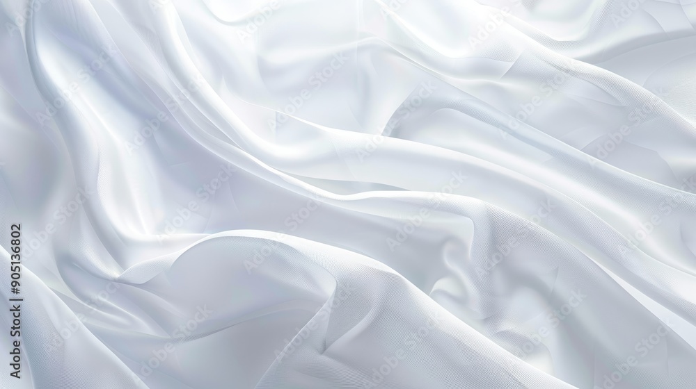 Obraz premium Abstract white background with smooth gradients and plenty of copy space, suitable for versatile advertising or sophisticated wallpaper