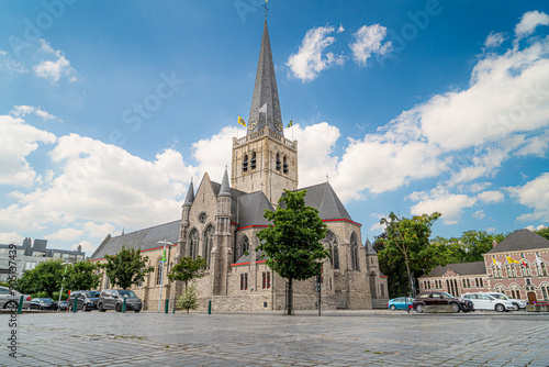 
The market square of Waregem together with the adjacent shopping center 