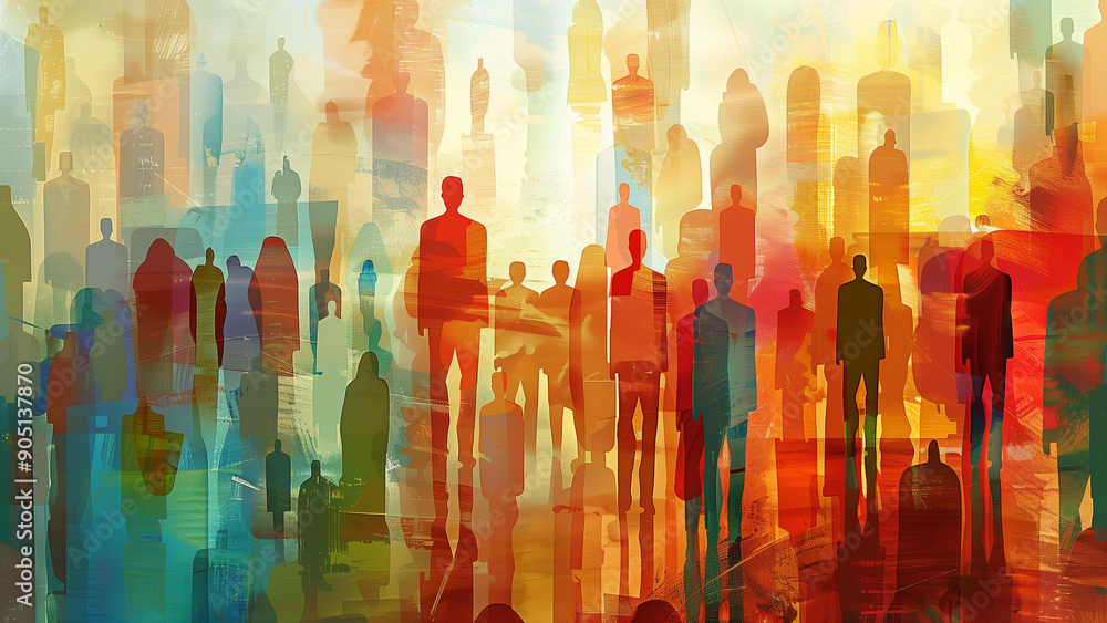 Fostering Inclusion: Abstract Art of a Supportive Church Community Fostering Inclusion: Abstract Art of a Supportive Church Community