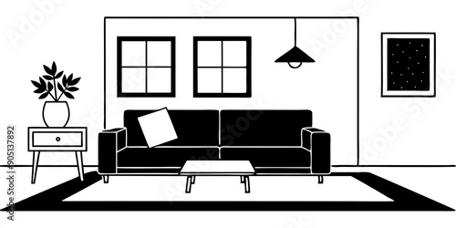 Innovative Living Room Silhouette Concepts for Unique Home Styling