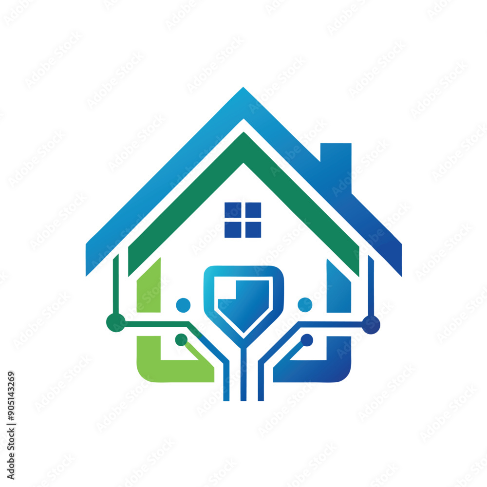 home icon set. icon with house. vector home tech logo design template home icon set. icon with house. vector home tech logo design template