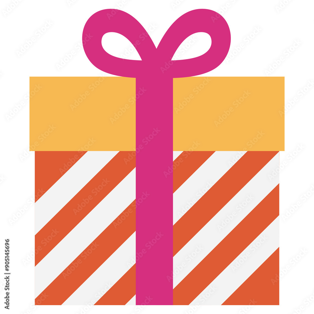 Gift box design element transparent png Gift box design element transparent png