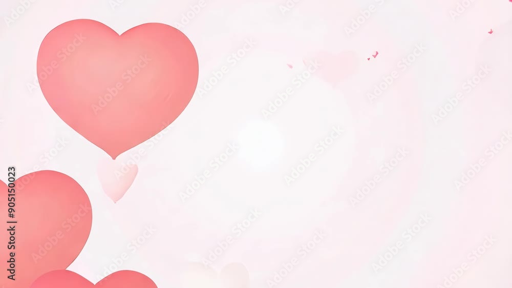 Pink hearts with a soft pink background, indicating love and affection. Pink hearts with a soft pink background, indicating love and affection.