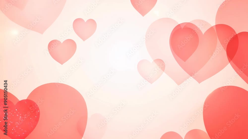 Pink hearts and a light in the backdrop create a romantic atmosphere. Pink hearts and a light in the backdrop create a romantic atmosphere.