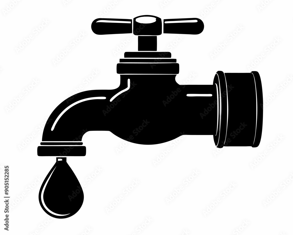 tap icon with water drop tap icon with water drop
