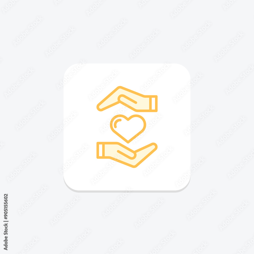 Volunteer Community duotone line icon , vector, pixel perfect, illustrator file Volunteer Community duotone line icon , vector, pixel perfect, illustrator file