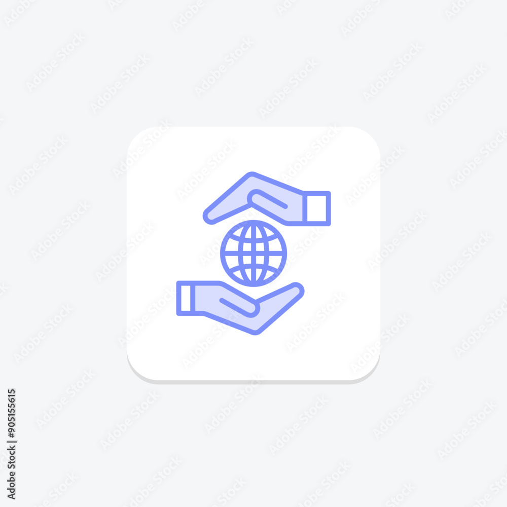 Volunteer Sign-Up duotone line icon , vector, pixel perfect, illustrator file Volunteer Sign-Up duotone line icon , vector, pixel perfect, illustrator file