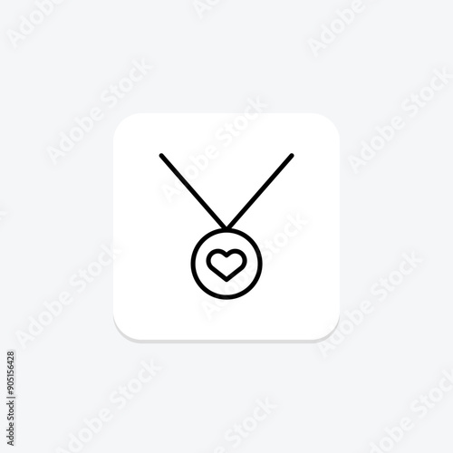 Volunteer Champion line icon , vector, pixel perfect, illustrator file