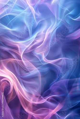 Abstract background with blurred light blue and pink flowing shapes