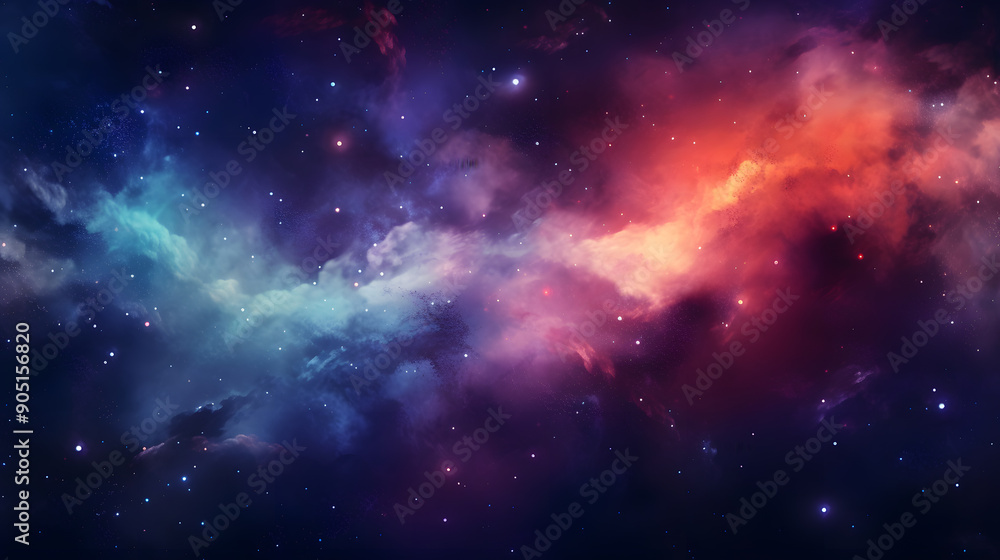 Fototapeta premium Galactic Nebula Gradient