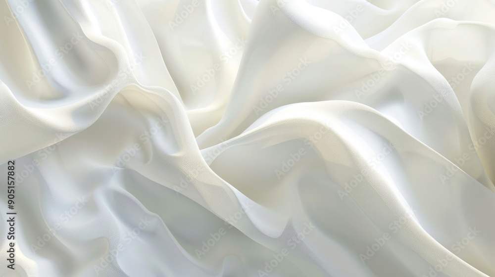 Obraz premium Elegant white abstract background with smooth textures and ample copy space, ideal for versatile advertising or modern wallpaper.