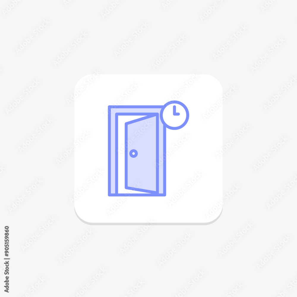 Hotel Stay duotone line icon , vector, pixel perfect, illustrator file Hotel Stay duotone line icon , vector, pixel perfect, illustrator file
