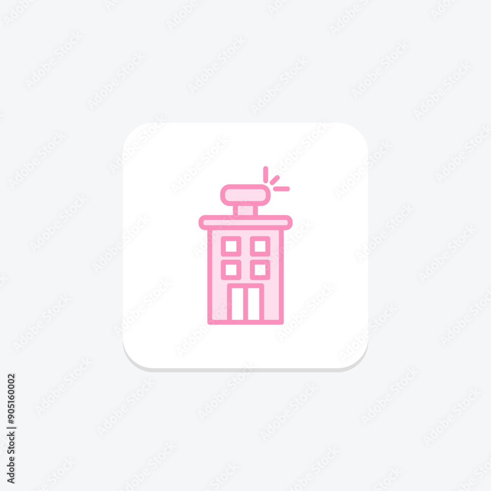 Hotel Event Space duotone line icon , vector, pixel perfect, illustrator file Hotel Event Space duotone line icon , vector, pixel perfect, illustrator file