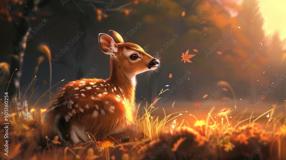 deer in the woods deer in the woods