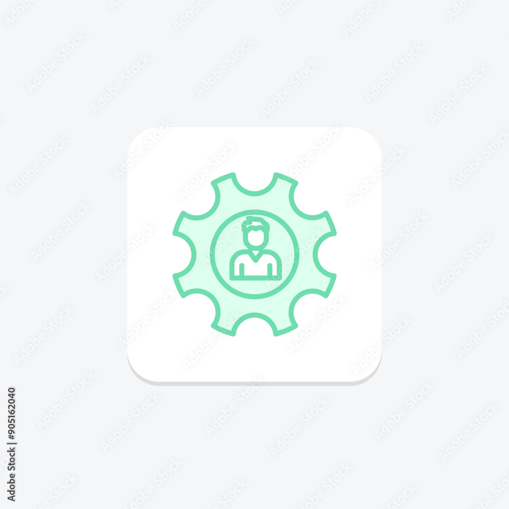 Talent Management duotone line icon , vector, pixel perfect, illustrator file Talent Management duotone line icon , vector, pixel perfect, illustrator file