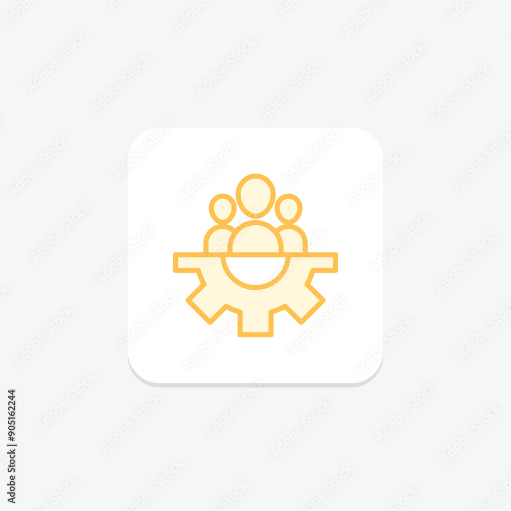 Organizational Management duotone line icon , vector, pixel perfect, illustrator file Organizational Management duotone line icon , vector, pixel perfect, illustrator file