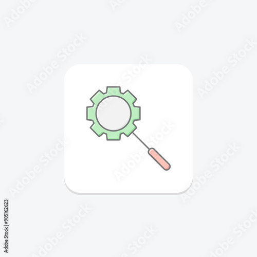 Resource Management lineal color icon , vector, pixel perfect, illustrator file