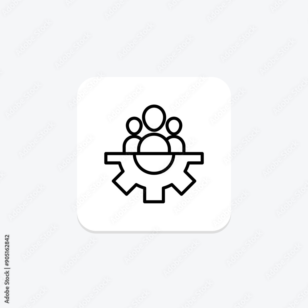 Organizational Management line icon , vector, pixel perfect, illustrator file Organizational Management line icon , vector, pixel perfect, illustrator file